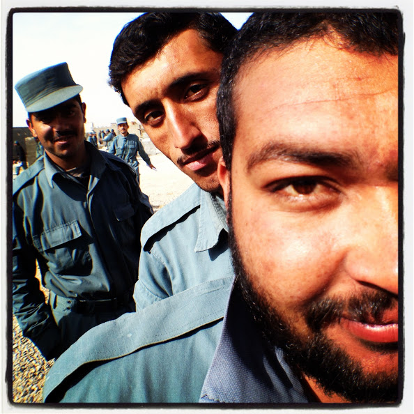 Afghan Natonal Police at Camp Leatherneck