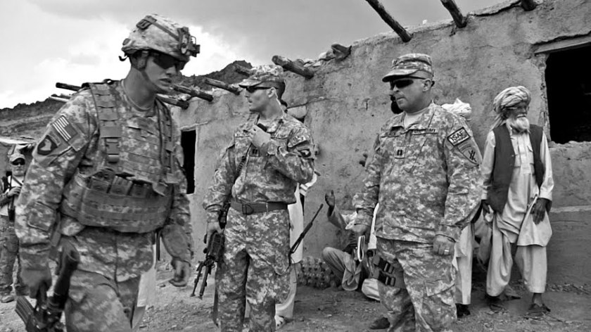 American soldiers in Afghanistan.  Picture by Bill Putnam, used by permission.